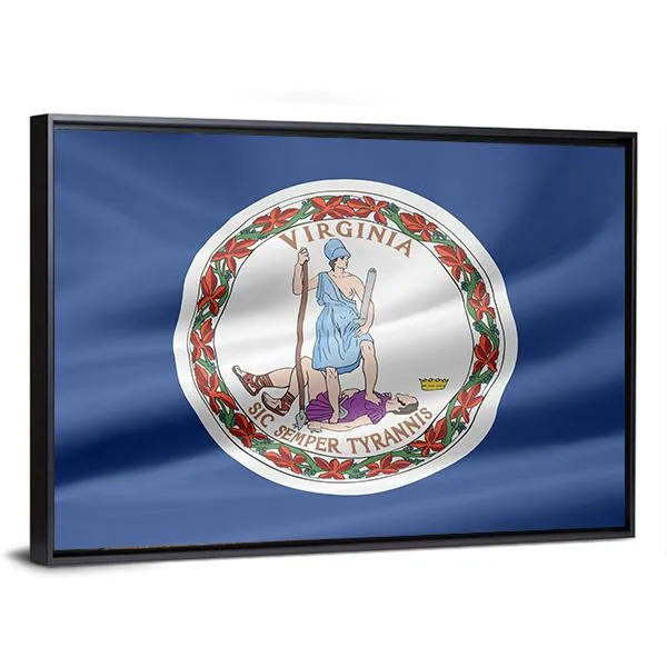 Flag Of Virginia Canvas Wall Art