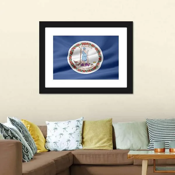 Flag Of Virginia Canvas Wall Art