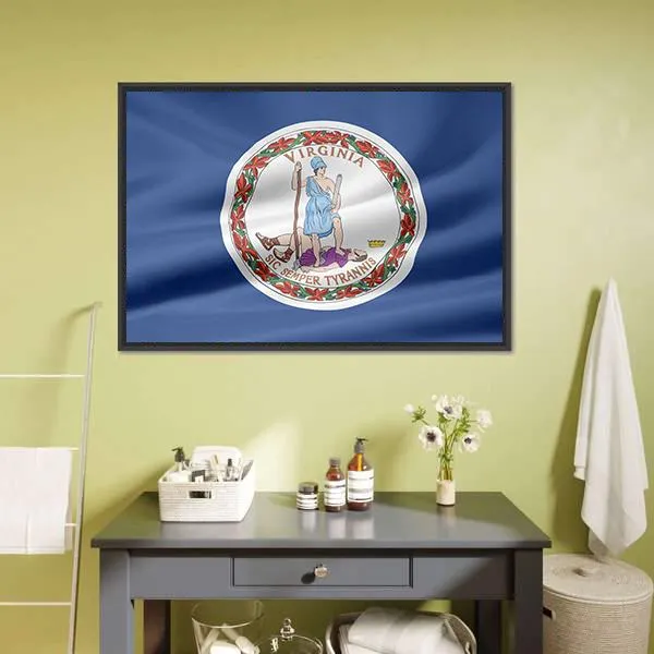 Flag Of Virginia Canvas Wall Art