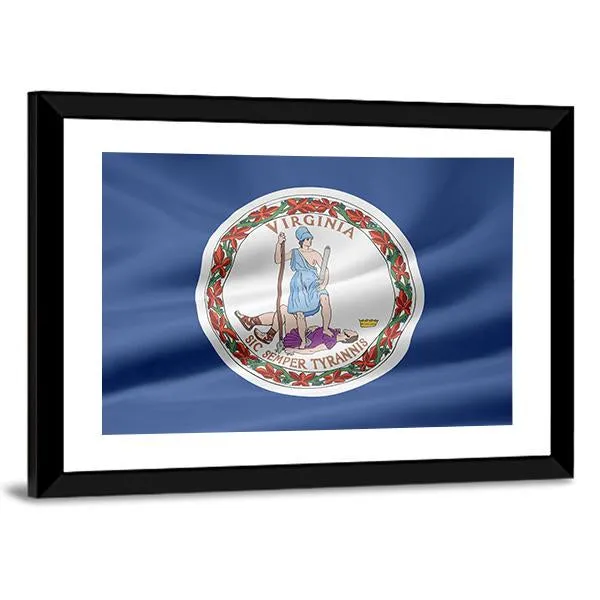 Flag Of Virginia Canvas Wall Art