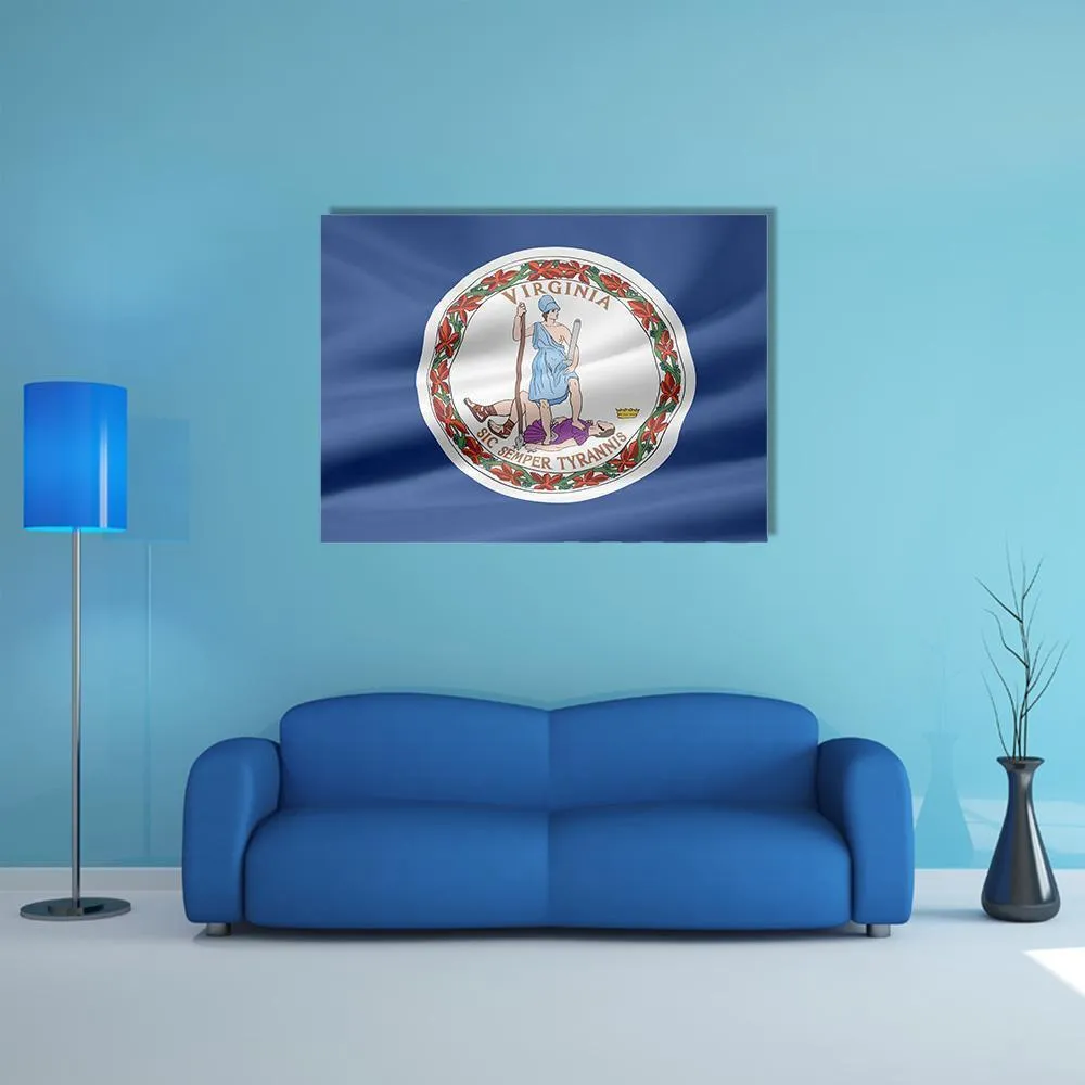 Flag Of Virginia Canvas Wall Art