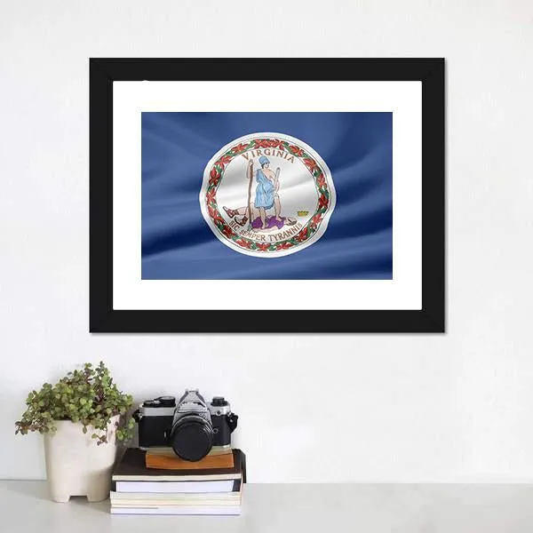 Flag Of Virginia Canvas Wall Art