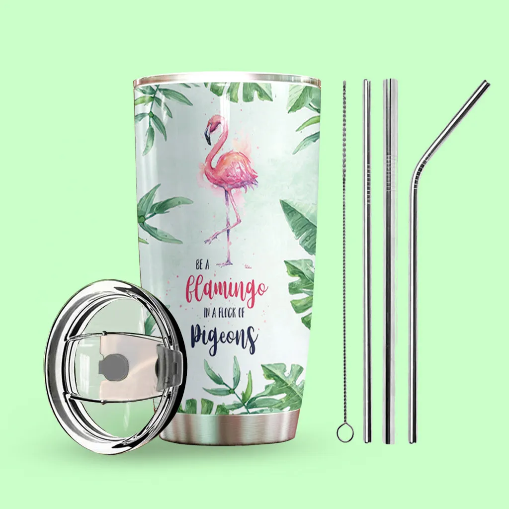 Flamingo Beautiful Personalized Tumbler