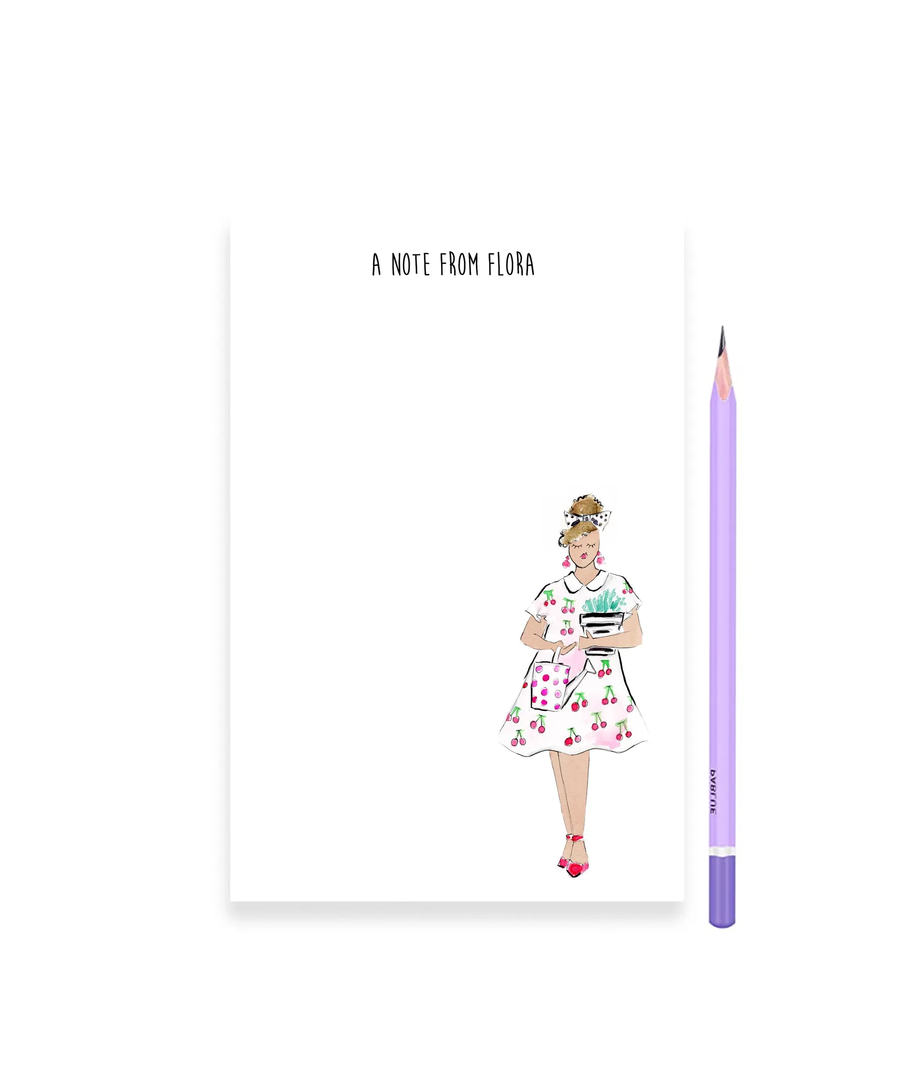 Garden Girl Personalized Stationery Desk Set