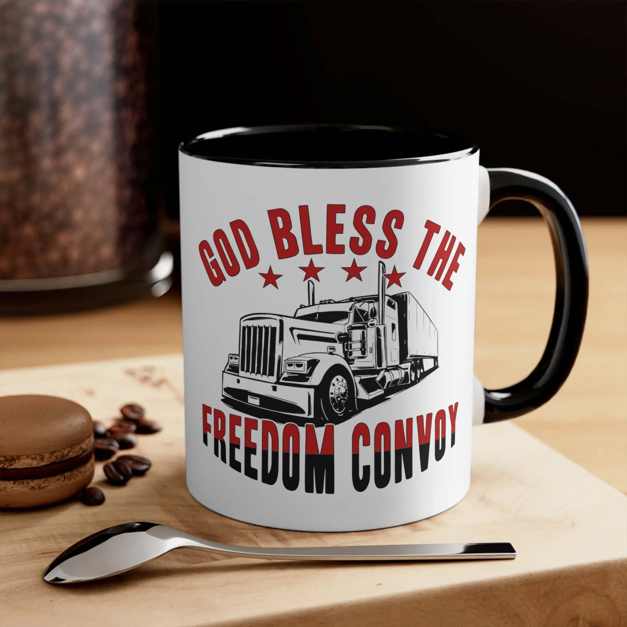 God Bless the Freedom Convoy 2022 Mug (2 Sizes, 2 Colors)