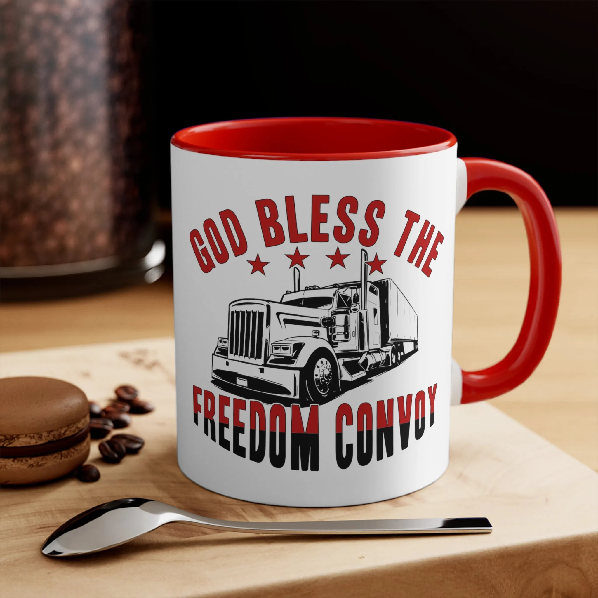 God Bless the Freedom Convoy 2022 Mug (2 Sizes, 2 Colors)