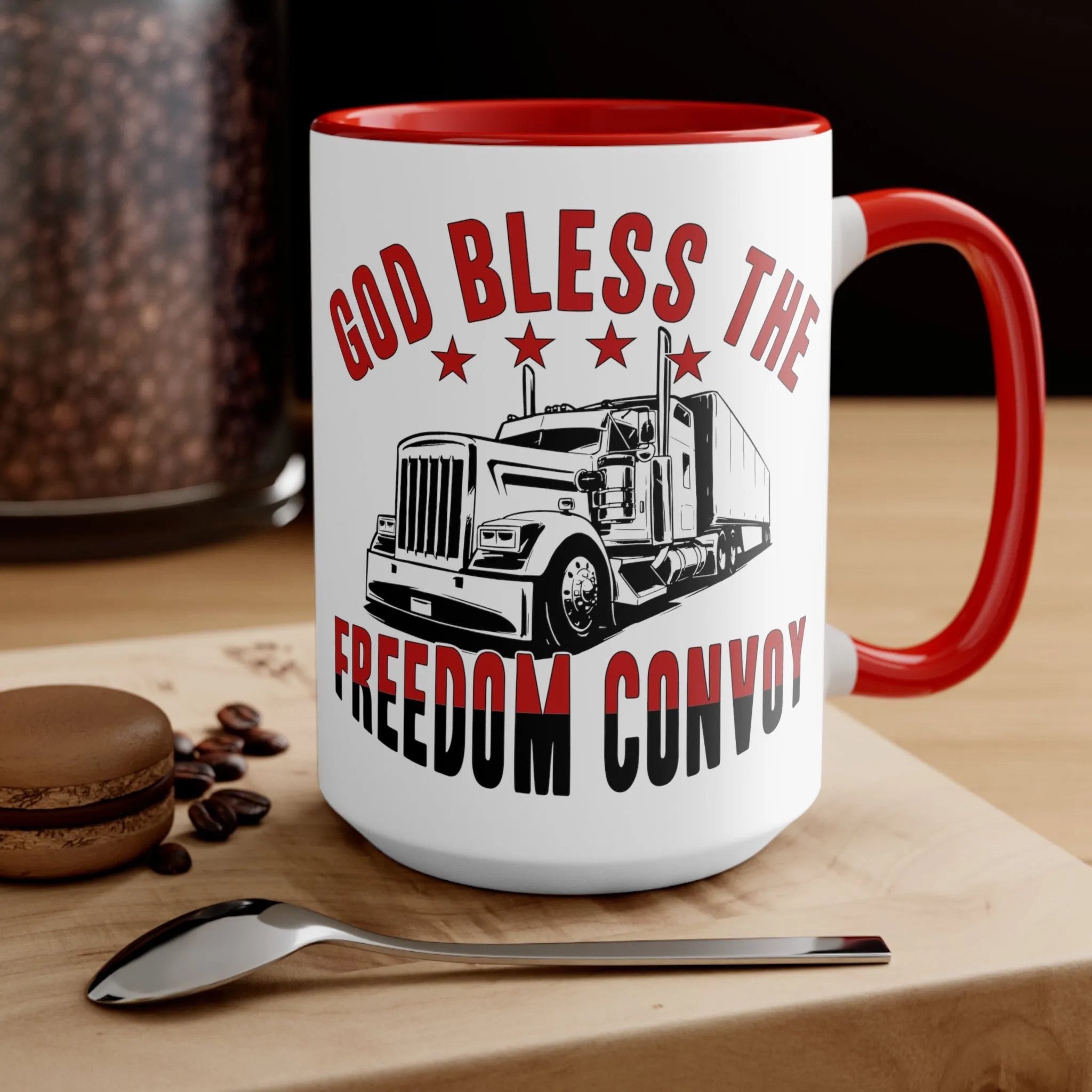 God Bless the Freedom Convoy 2022 Mug (2 Sizes, 2 Colors)