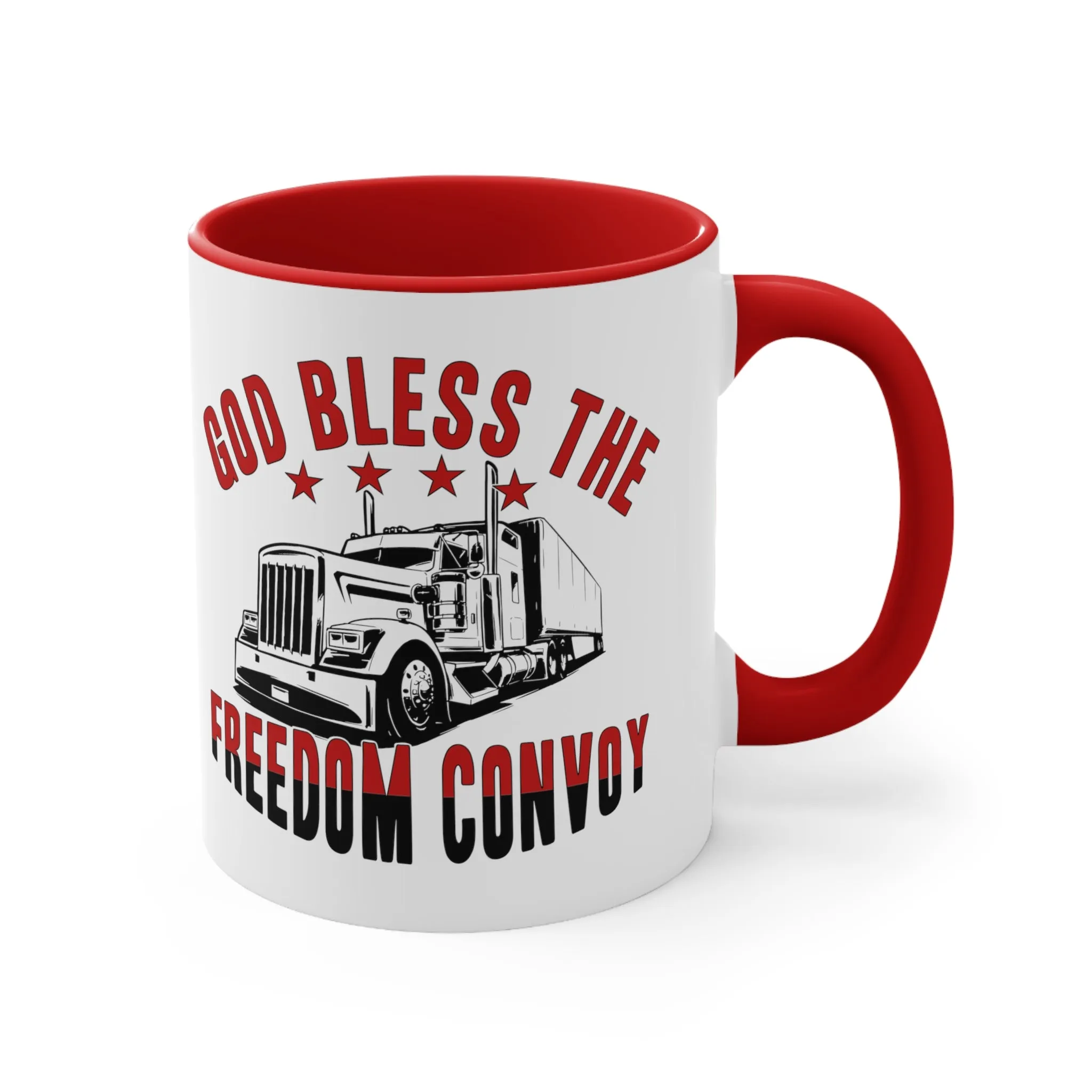 God Bless the Freedom Convoy 2022 Mug (2 Sizes, 2 Colors)