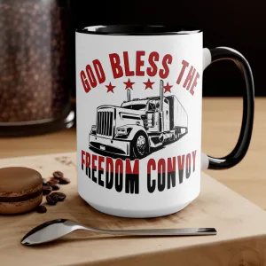 God Bless the Freedom Convoy 2022 Mug (2 Sizes, 2 Colors)