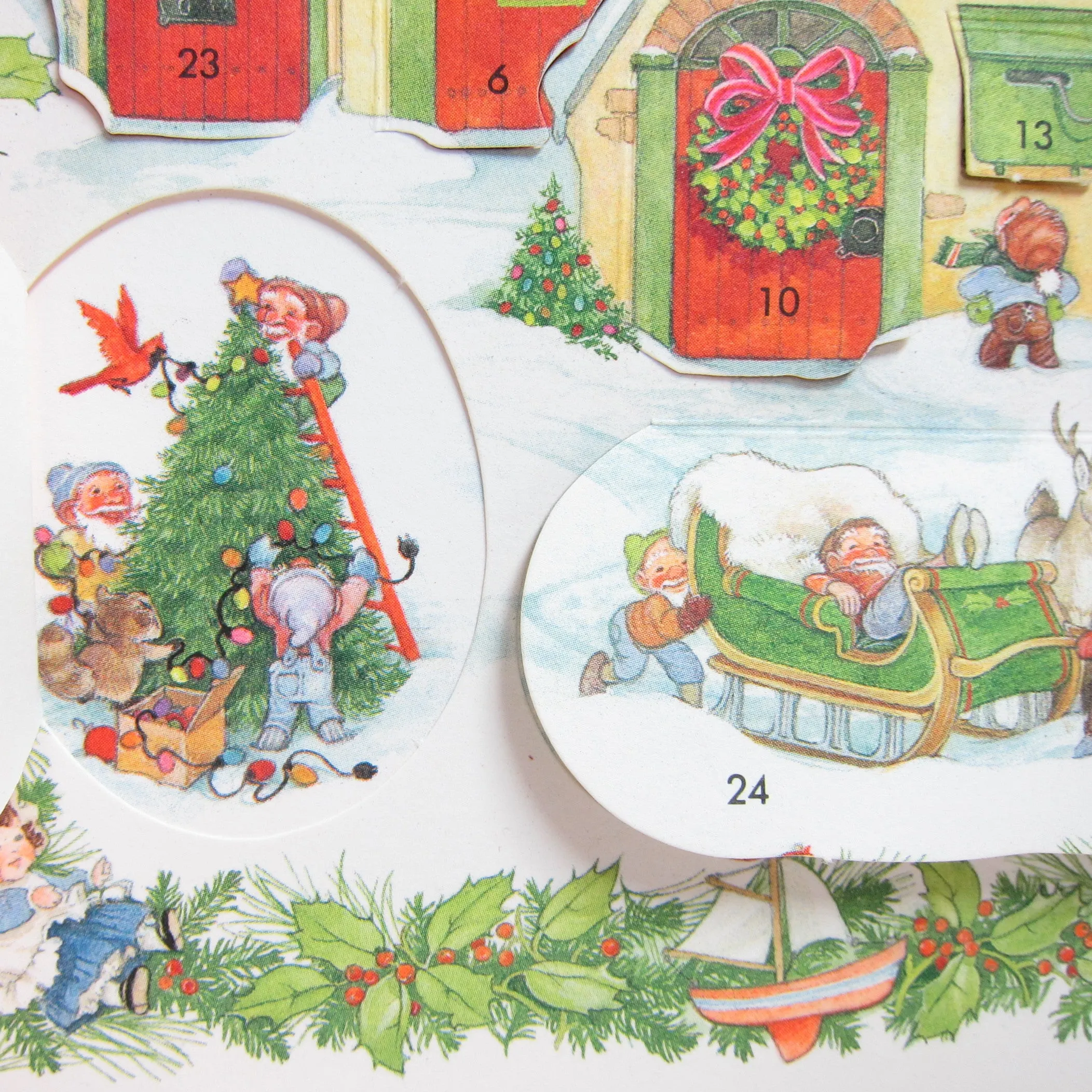 Hallmark Vintage Christmas Advent Calendar - A North Pole Village