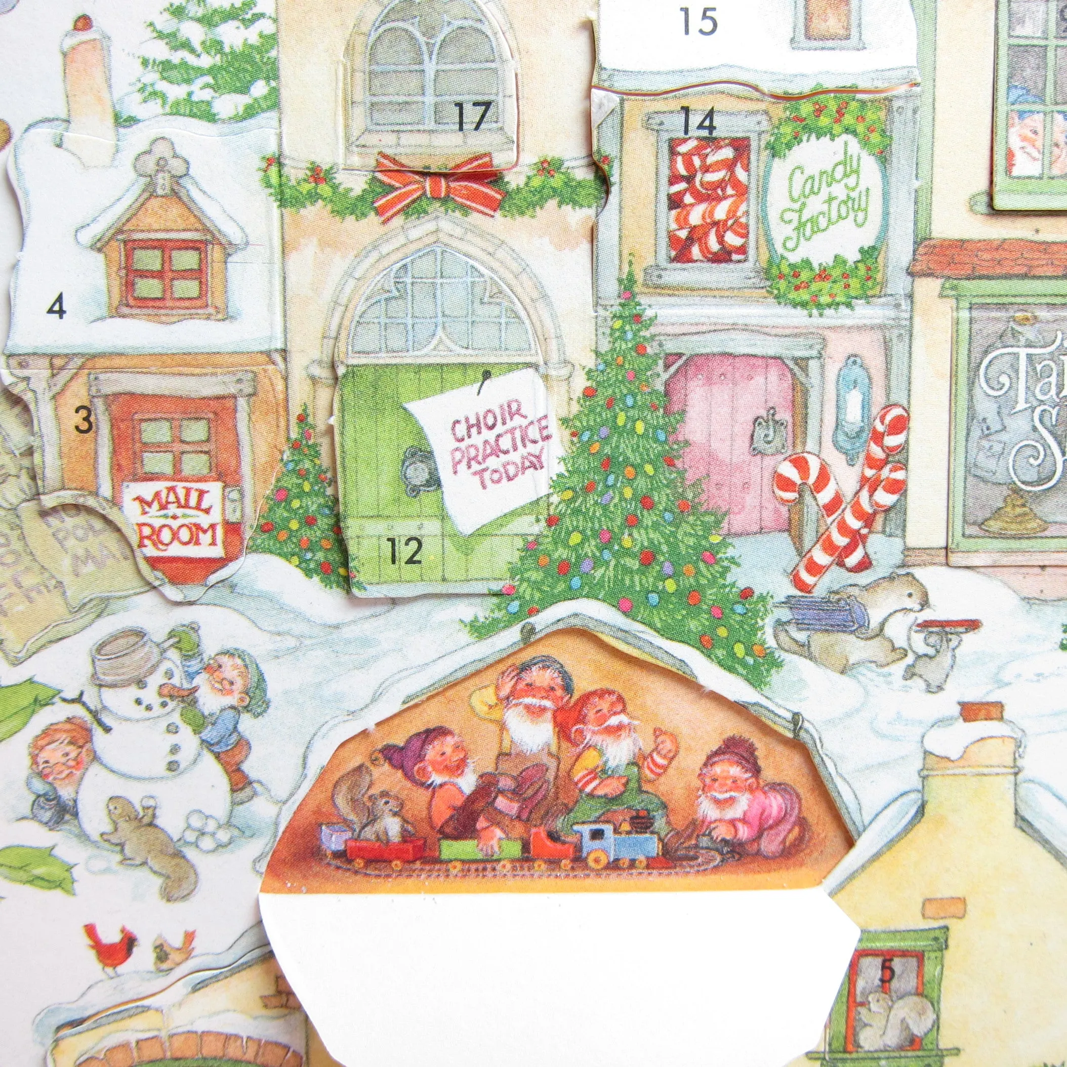 Hallmark Vintage Christmas Advent Calendar - A North Pole Village