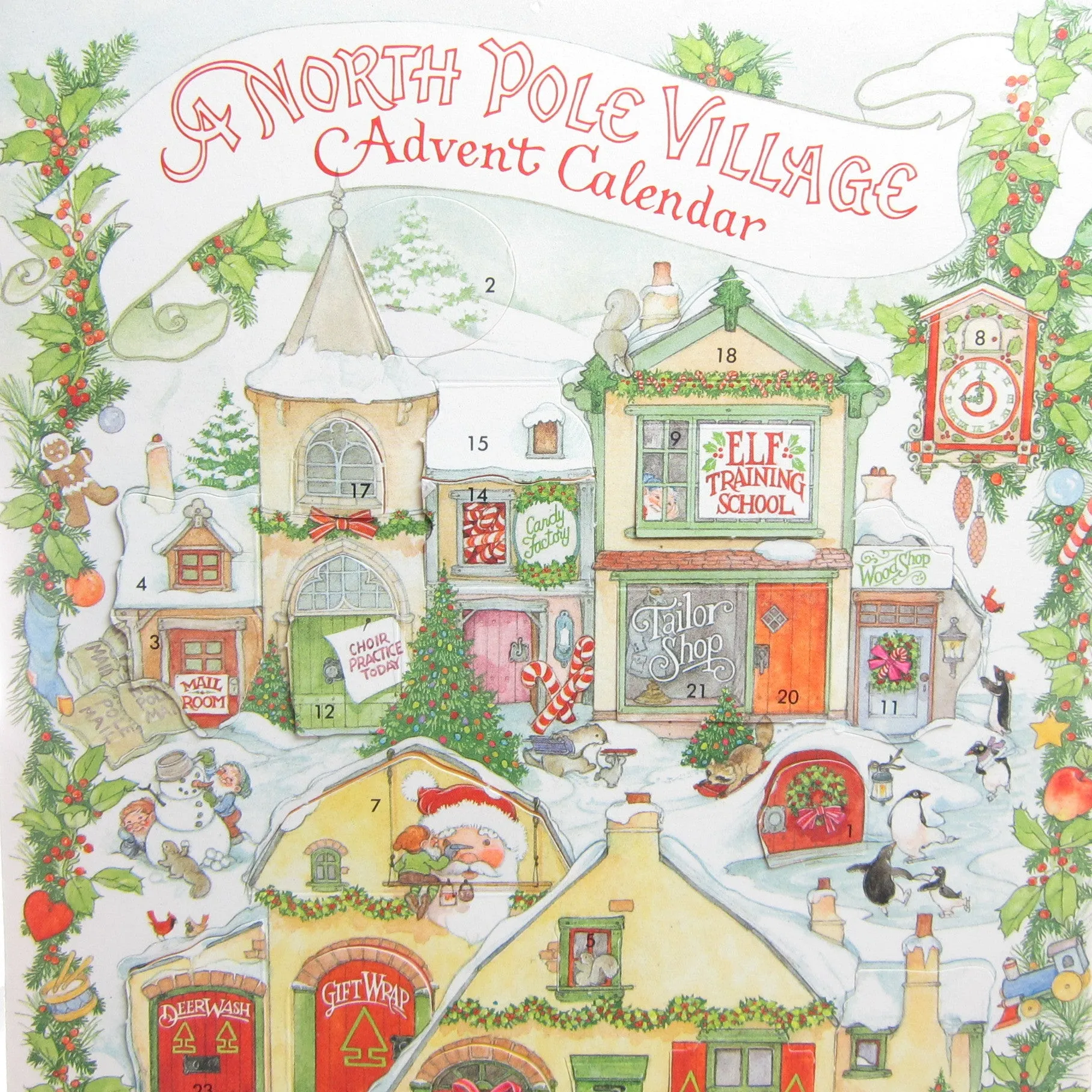 Hallmark Vintage Christmas Advent Calendar - A North Pole Village