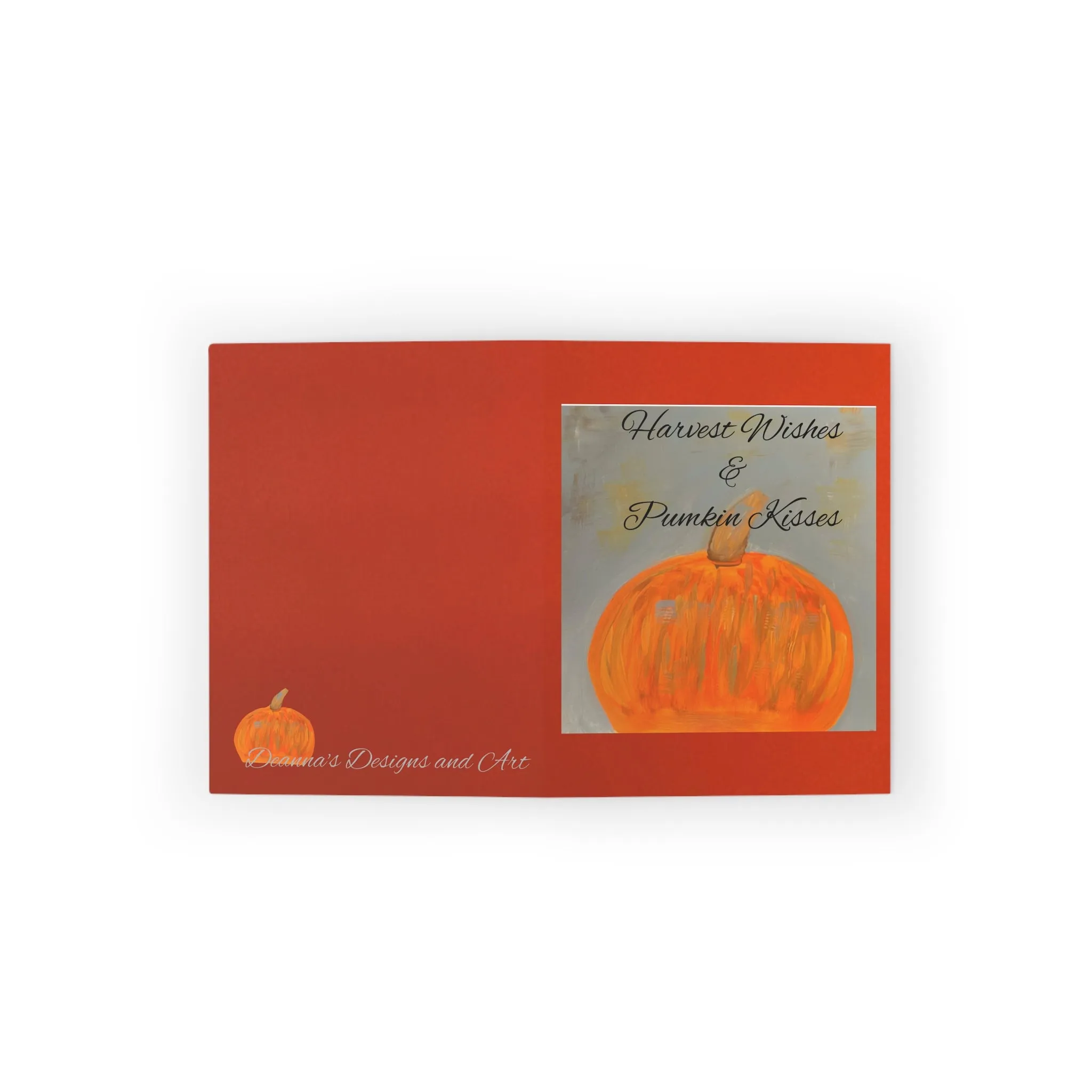 Harvest Wishes & Pumpkin Kisses Greeting cards (8, 16, and 24 pcs)