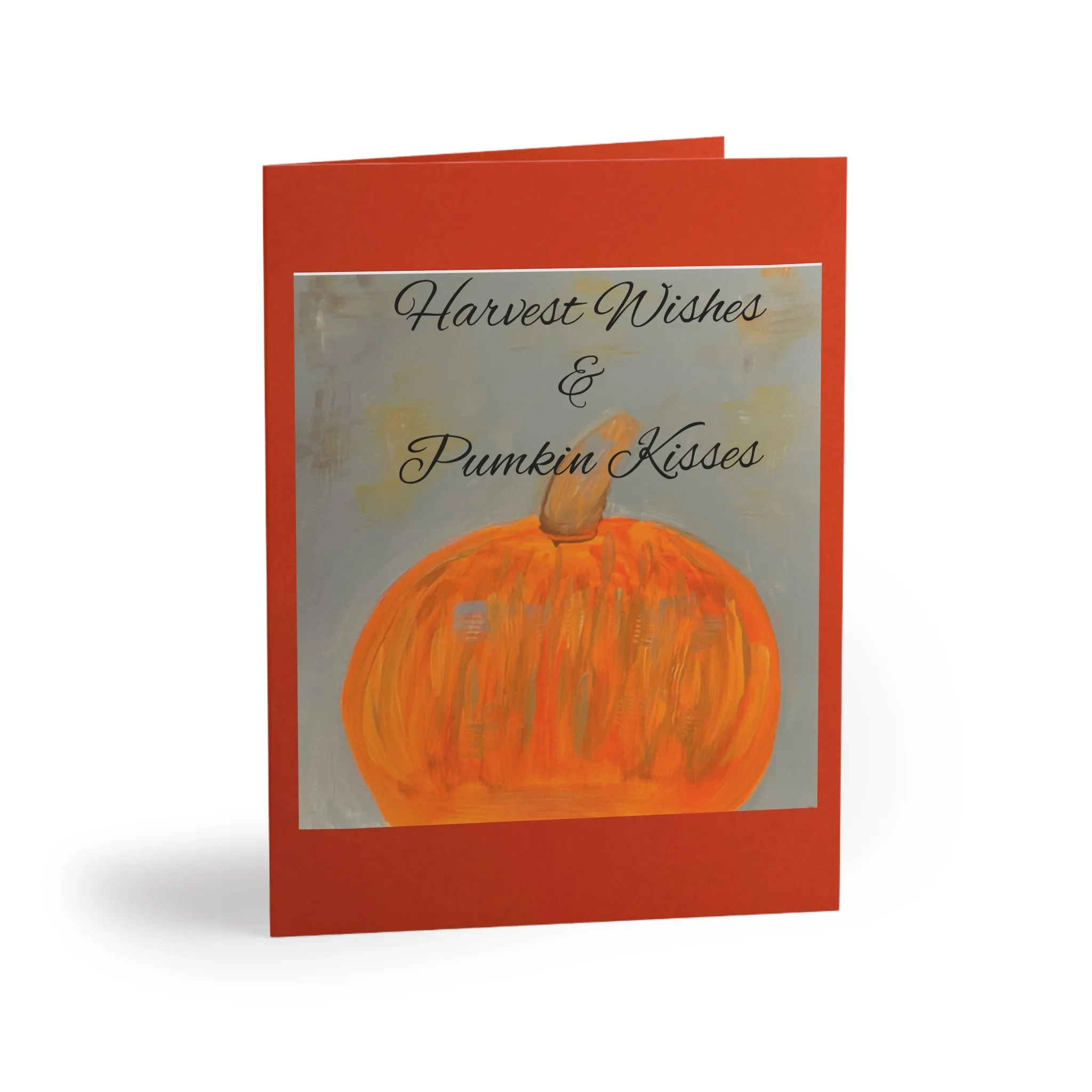 Harvest Wishes & Pumpkin Kisses Greeting cards (8, 16, and 24 pcs)