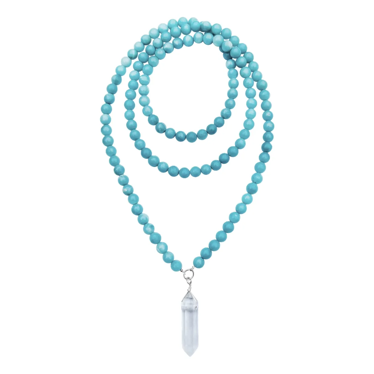 Intuition Infusion: Amazonite and Crystal Necklace