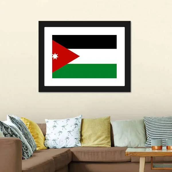 Jordan Flag Canvas Wall Art