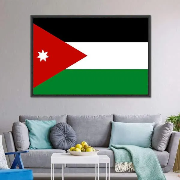 Jordan Flag Canvas Wall Art