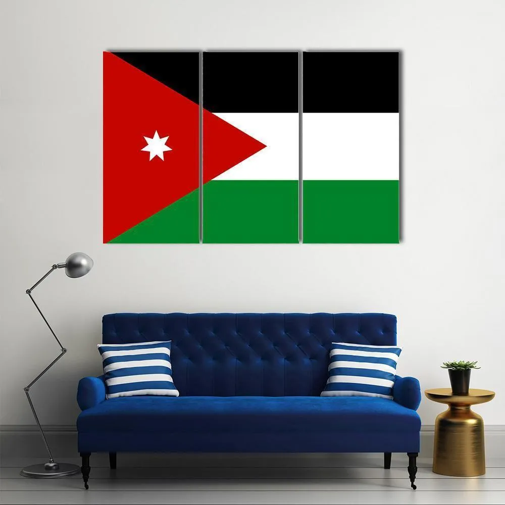 Jordan Flag Canvas Wall Art