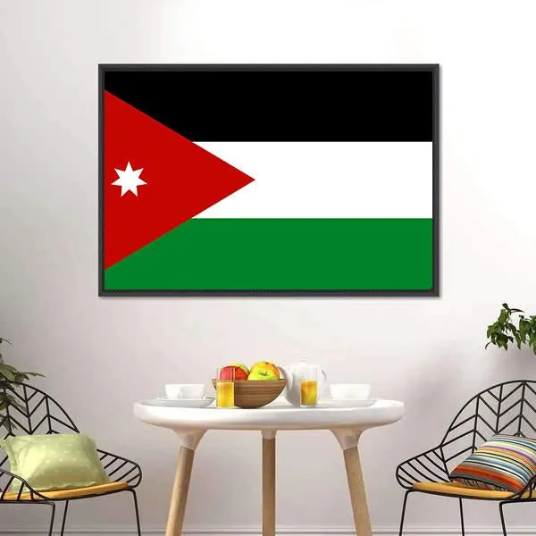 Jordan Flag Canvas Wall Art