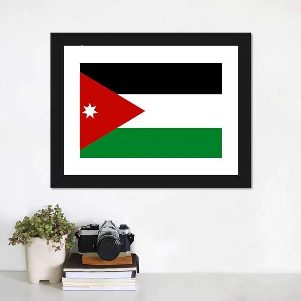 Jordan Flag Canvas Wall Art