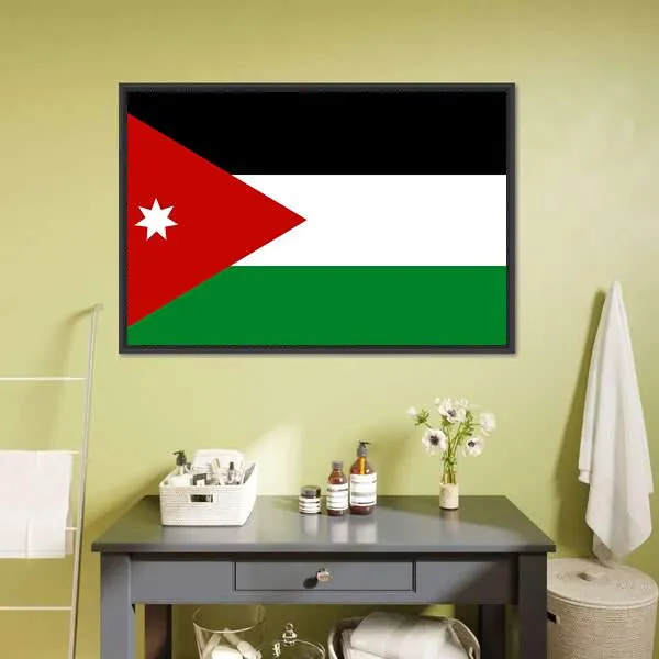 Jordan Flag Canvas Wall Art