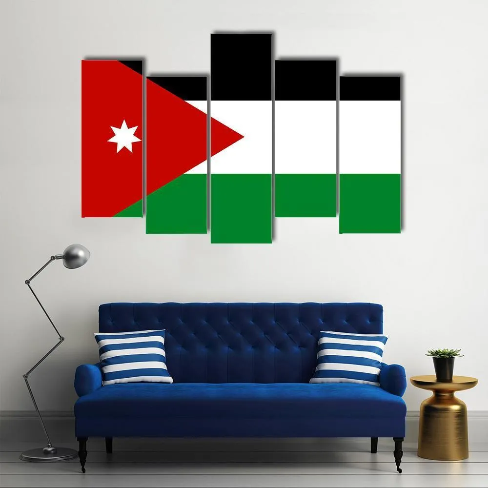 Jordan Flag Canvas Wall Art