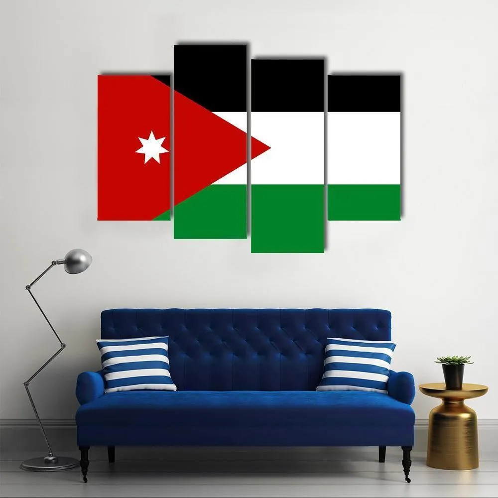 Jordan Flag Canvas Wall Art