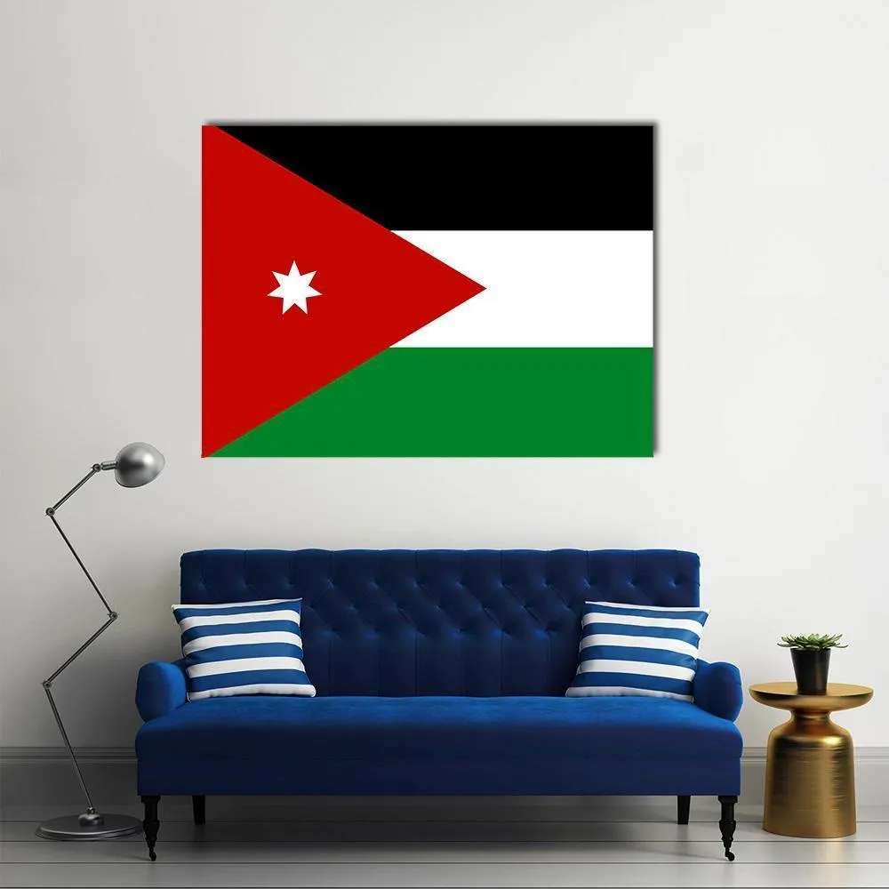 Jordan Flag Canvas Wall Art