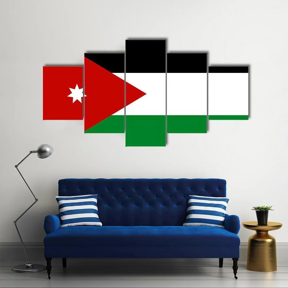 Jordan Flag Canvas Wall Art