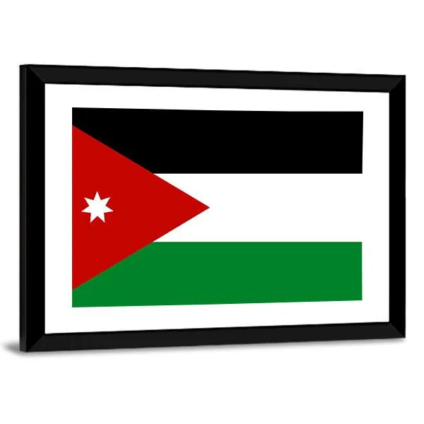 Jordan Flag Canvas Wall Art