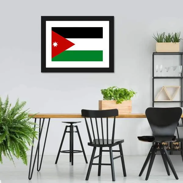 Jordan Flag Canvas Wall Art