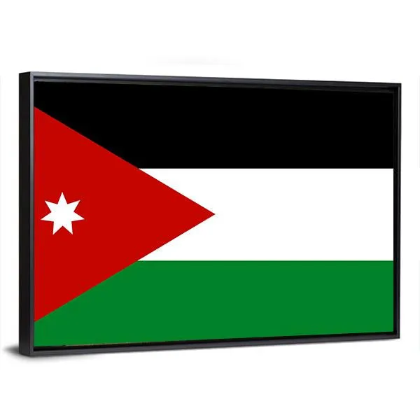 Jordan Flag Canvas Wall Art