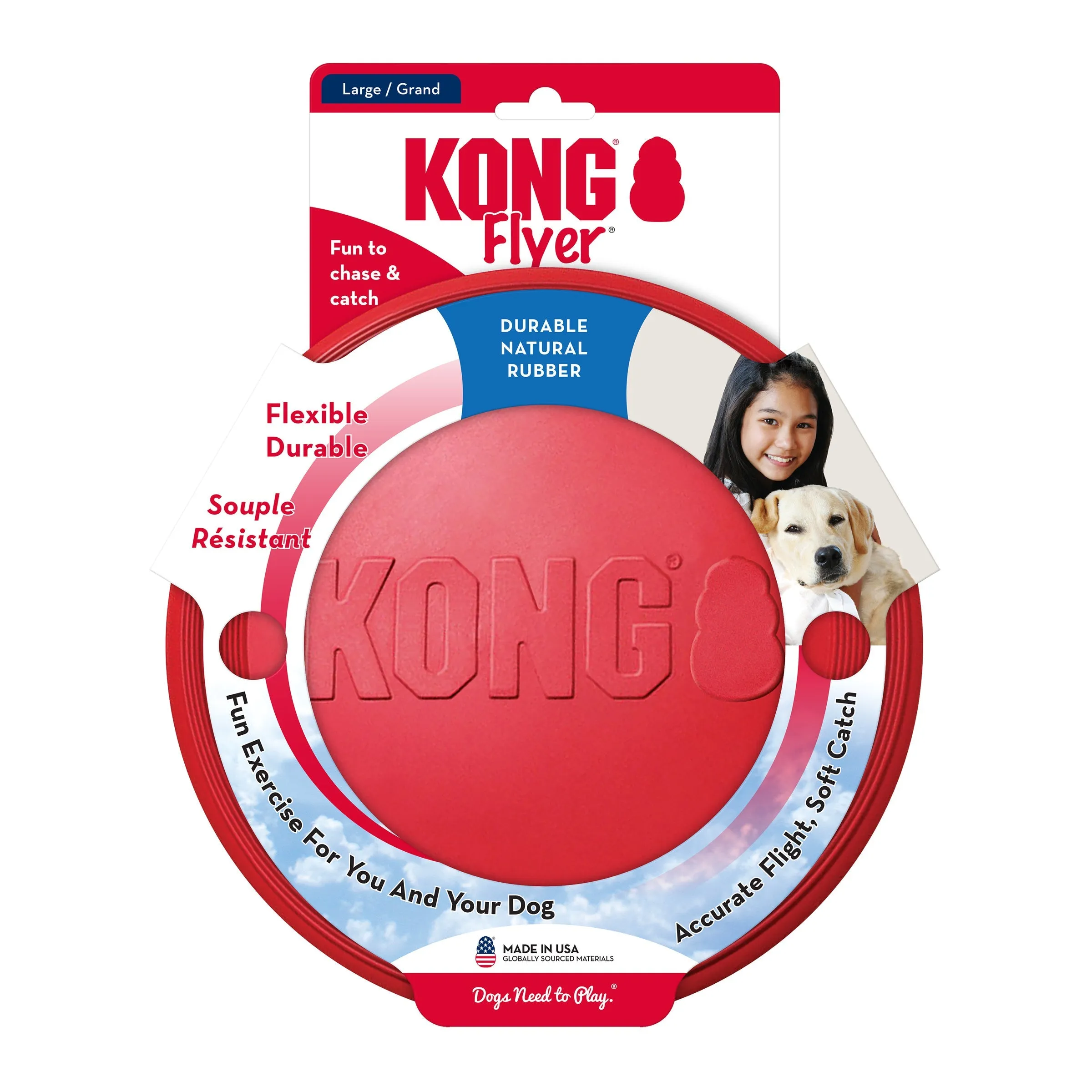 KONG Classic Flyer Dog Toy