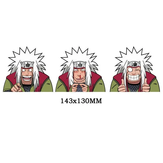 Naruto Jiraiya Legendary Sanin 3D Waterproof Stickers | 14cm x 13cm |