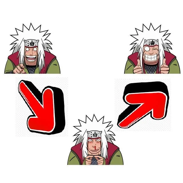 Naruto Jiraiya Legendary Sanin 3D Waterproof Stickers | 14cm x 13cm |