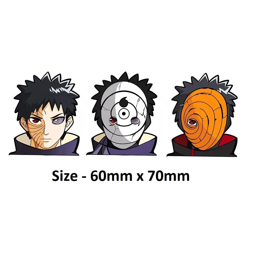 Naruto Obito Uchiha 3D Lenticular Motion Holographic  | 6CM x 7CM |