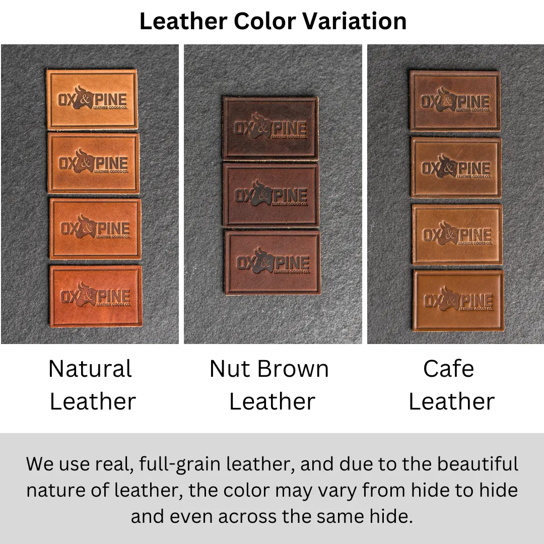 Nevada Leather Patches with optional Velcro added