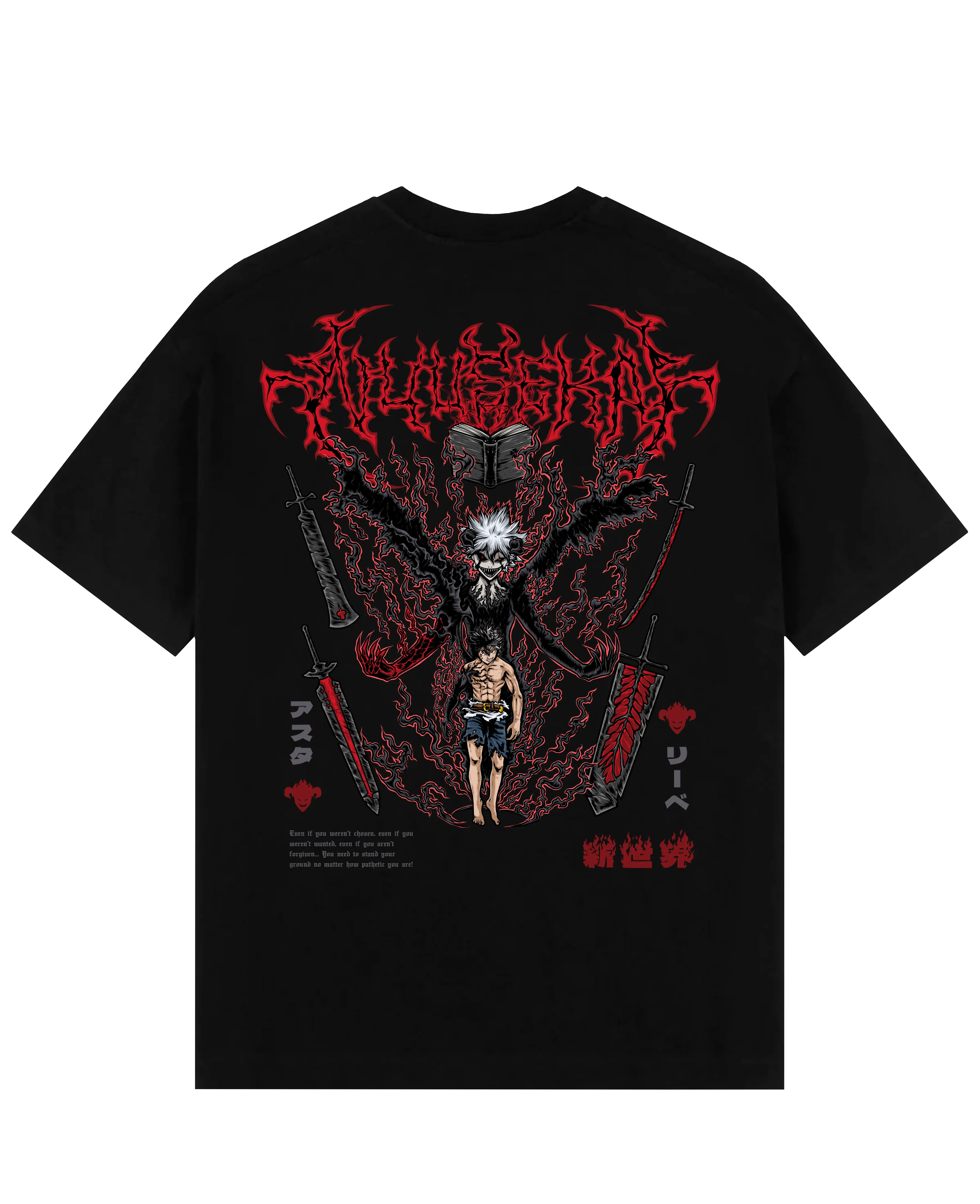 Nysekai "Asta X Liebe - Black Clover" Oversize T-Shirt