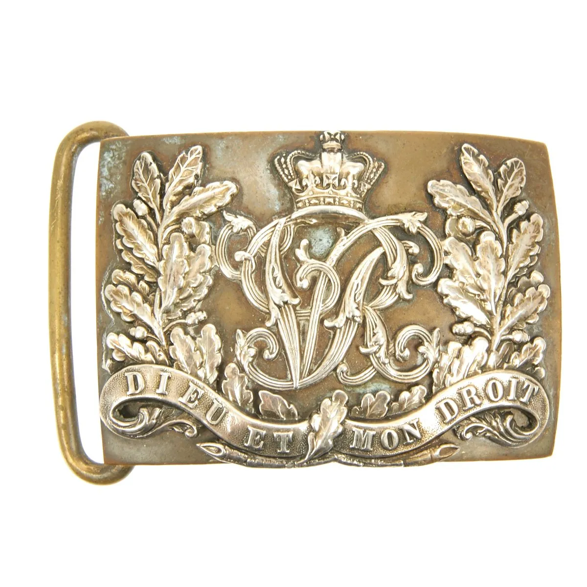 Original British Victorian General Service Ornate Belt Buckle for Officers or Senior NCOs - c.1880