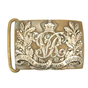 Original British Victorian General Service Ornate Belt Buckle for Officers or Senior NCOs - c.1880