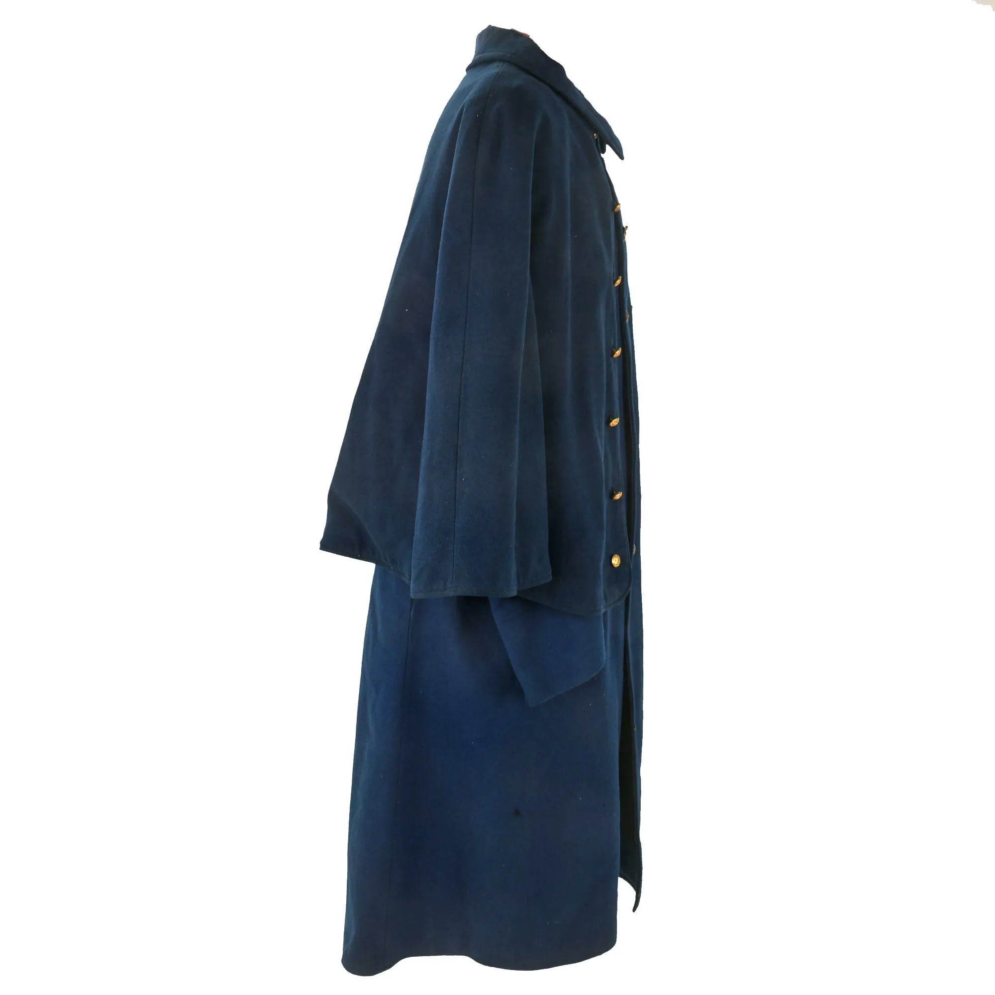 Original U.S. Indian Wars M1885 Mounted Greatcoat with Yellow Cavalry Cape