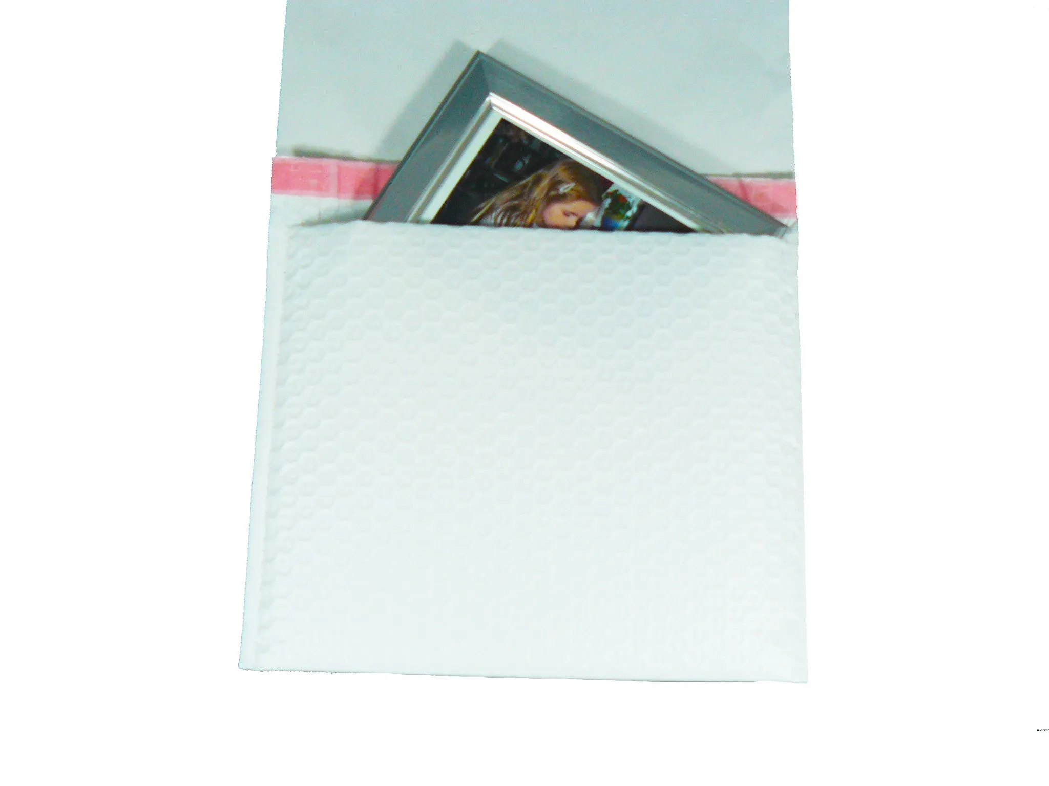 Padded Mailer with Banner (White - side opening) Price per carton