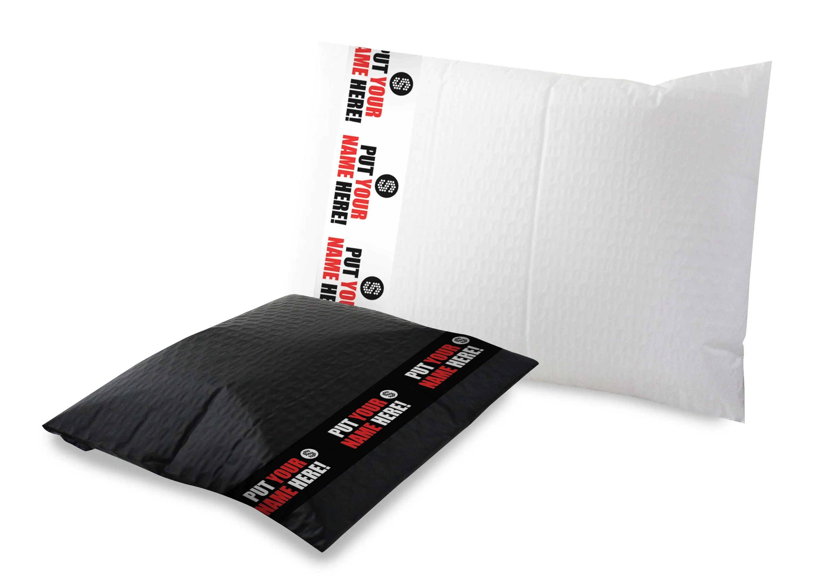 Padded Mailer with Banner (White - side opening) Price per carton