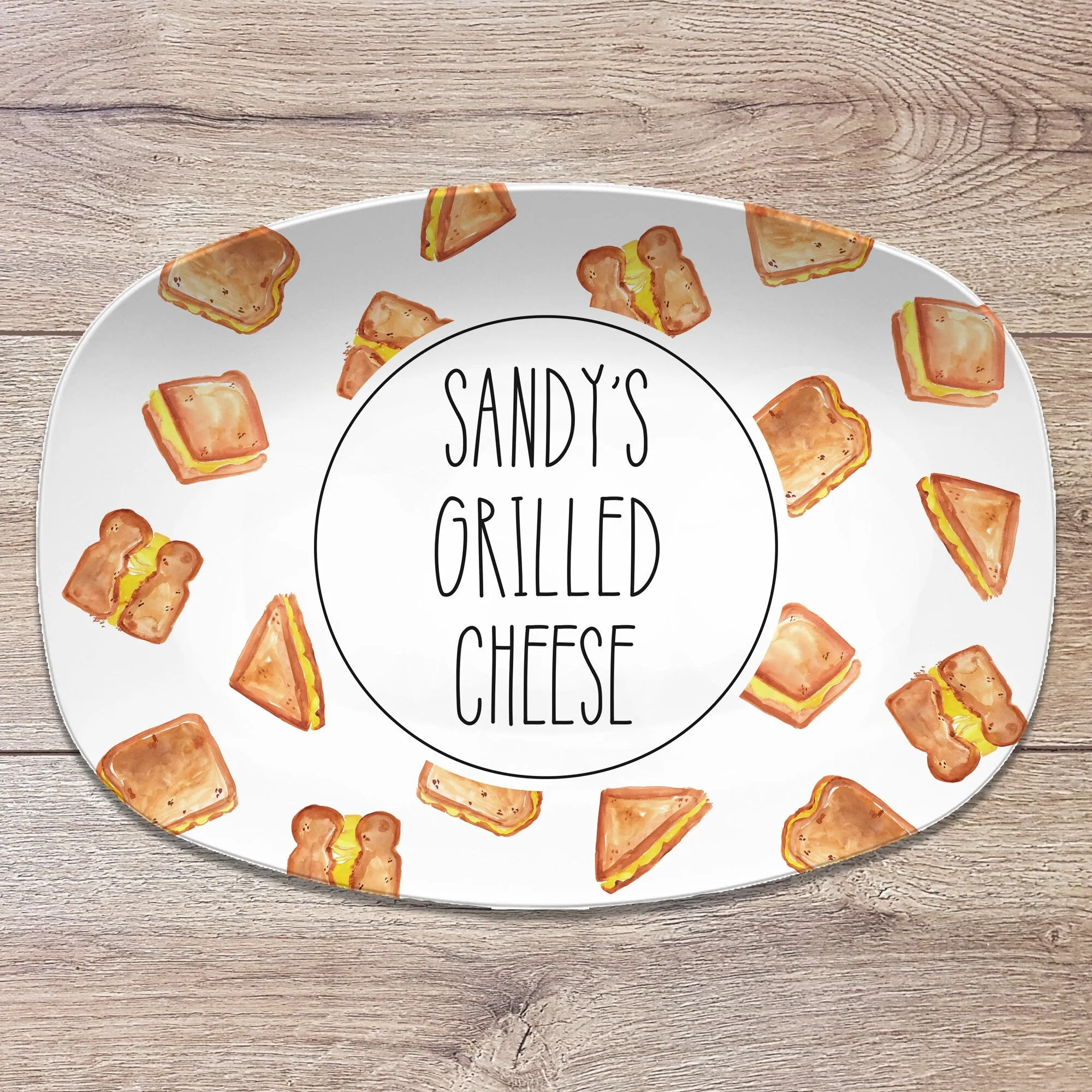 Pancake  Waffle  Grilled Cheese  Personalized Platter