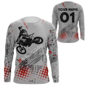 Personalized Motocross Jersey Freestyle FMX Dirt Bike Riders Off-road Motorcycle Racing Long Sleeve