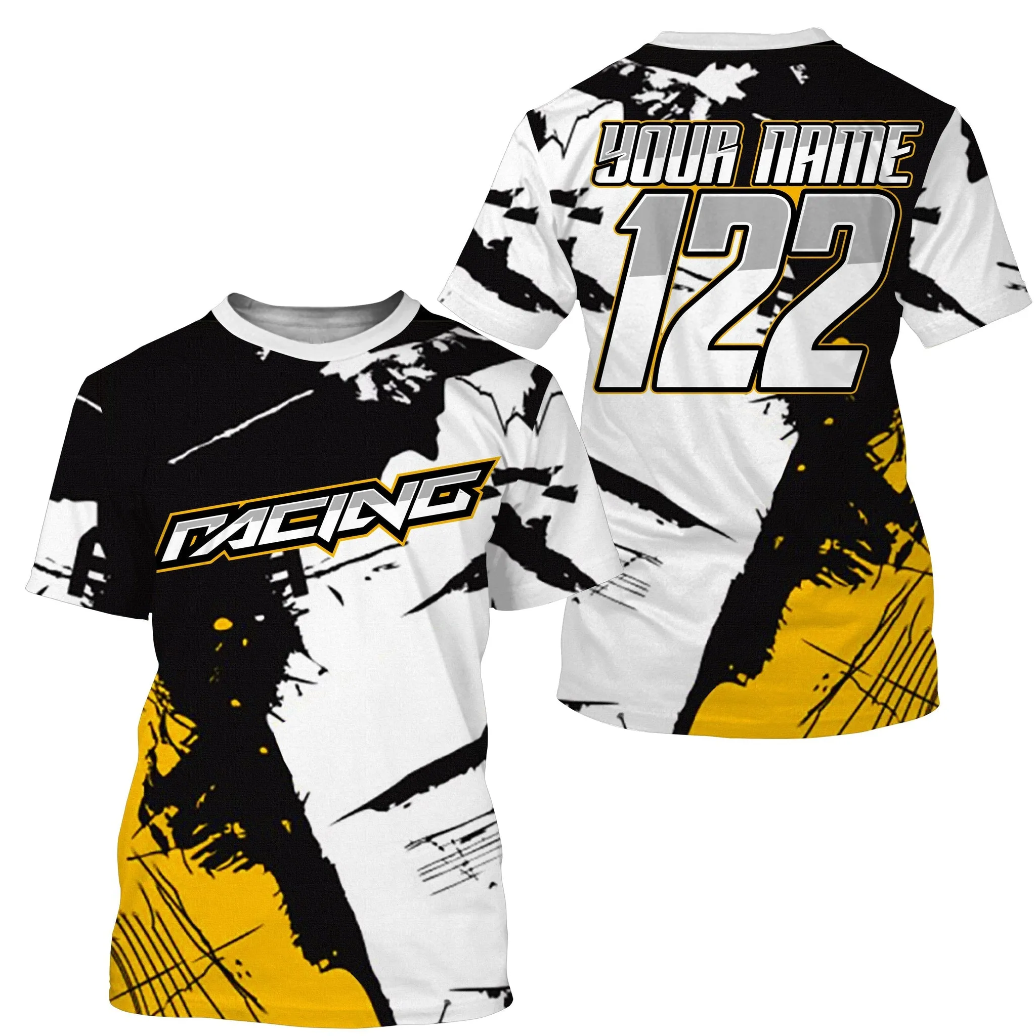 Personalized Racing 3D Long Sleeve Motorcycle Bicycle Riding Dirt Bike Cycling Off-Road Riders Jersey