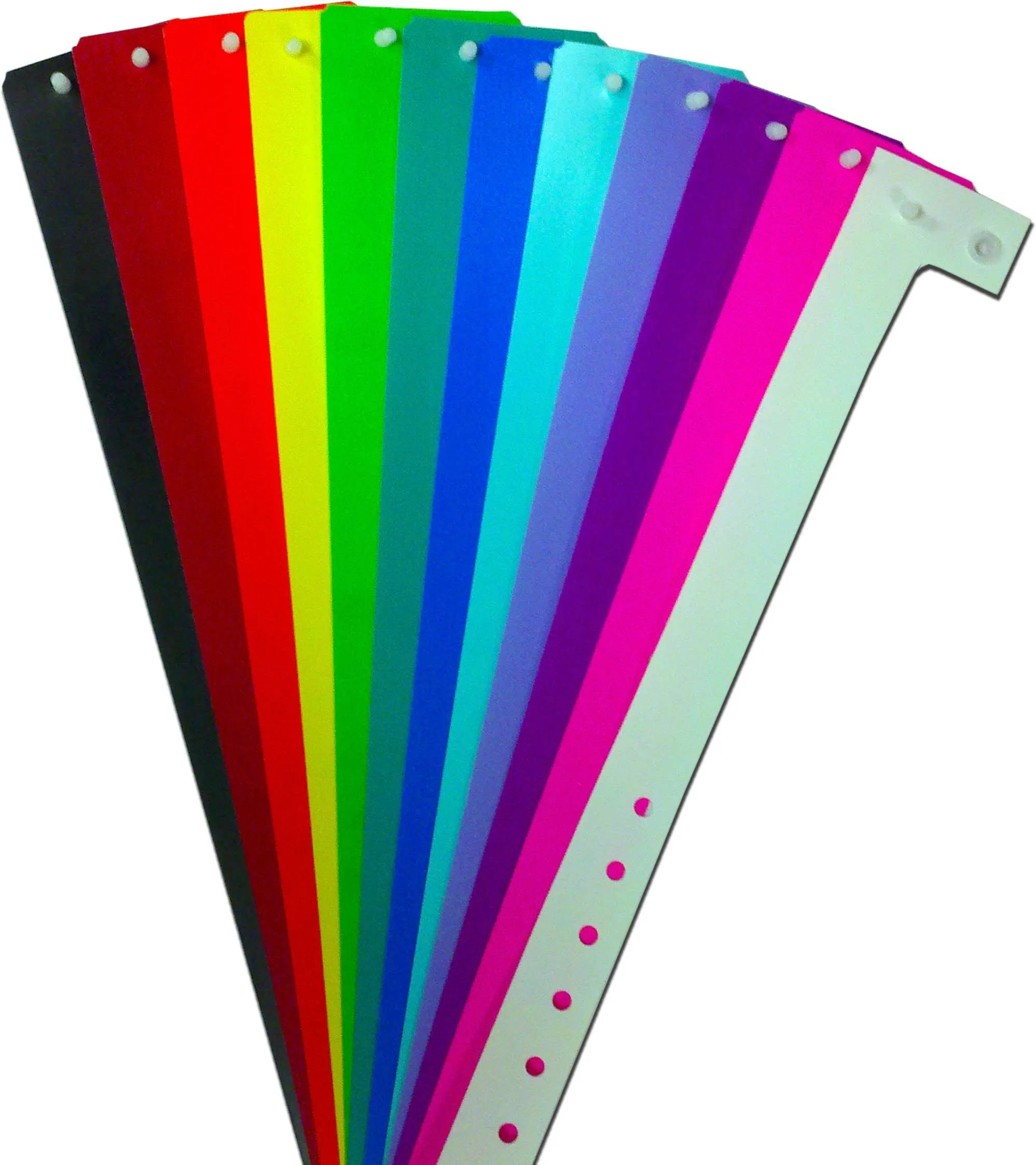 Plastic Wristbands Solid Colors