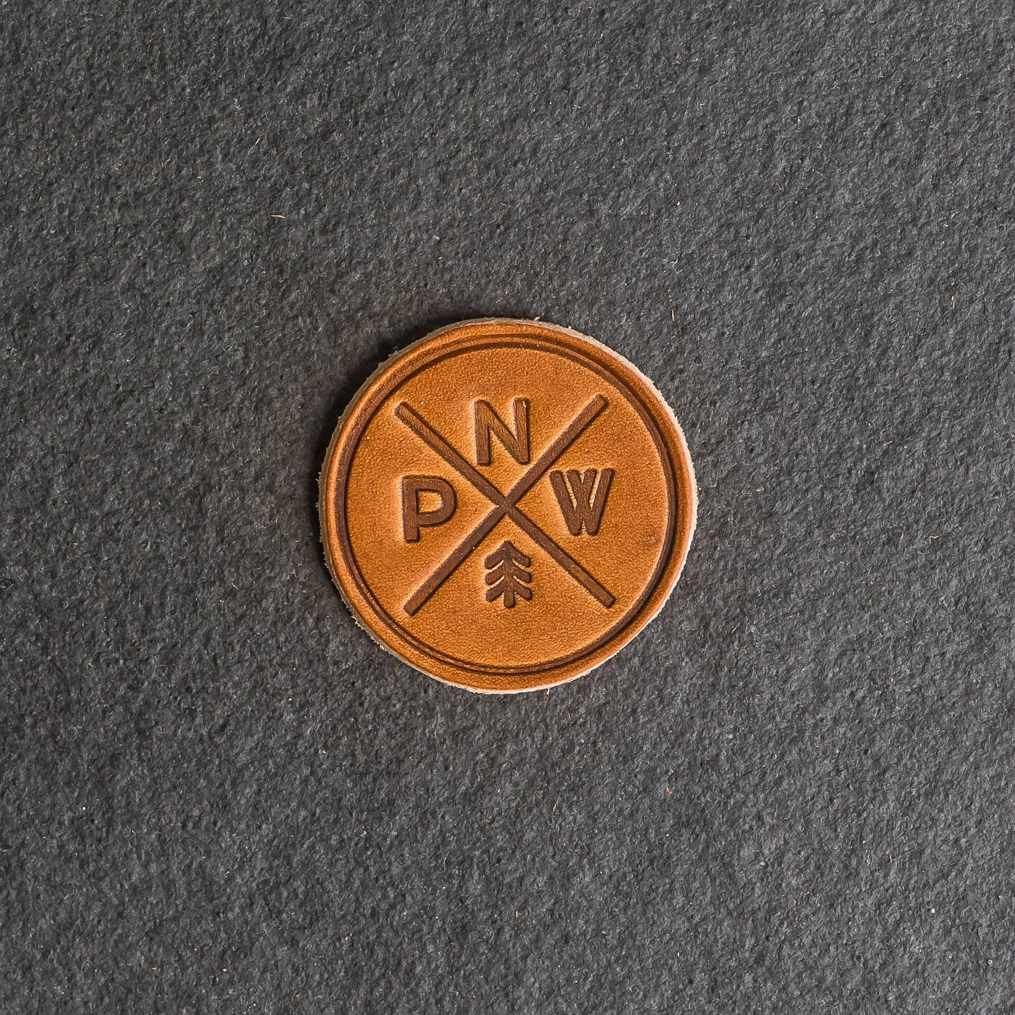 PNW Leather Patches with optional Velcro added - Pacific Northwest