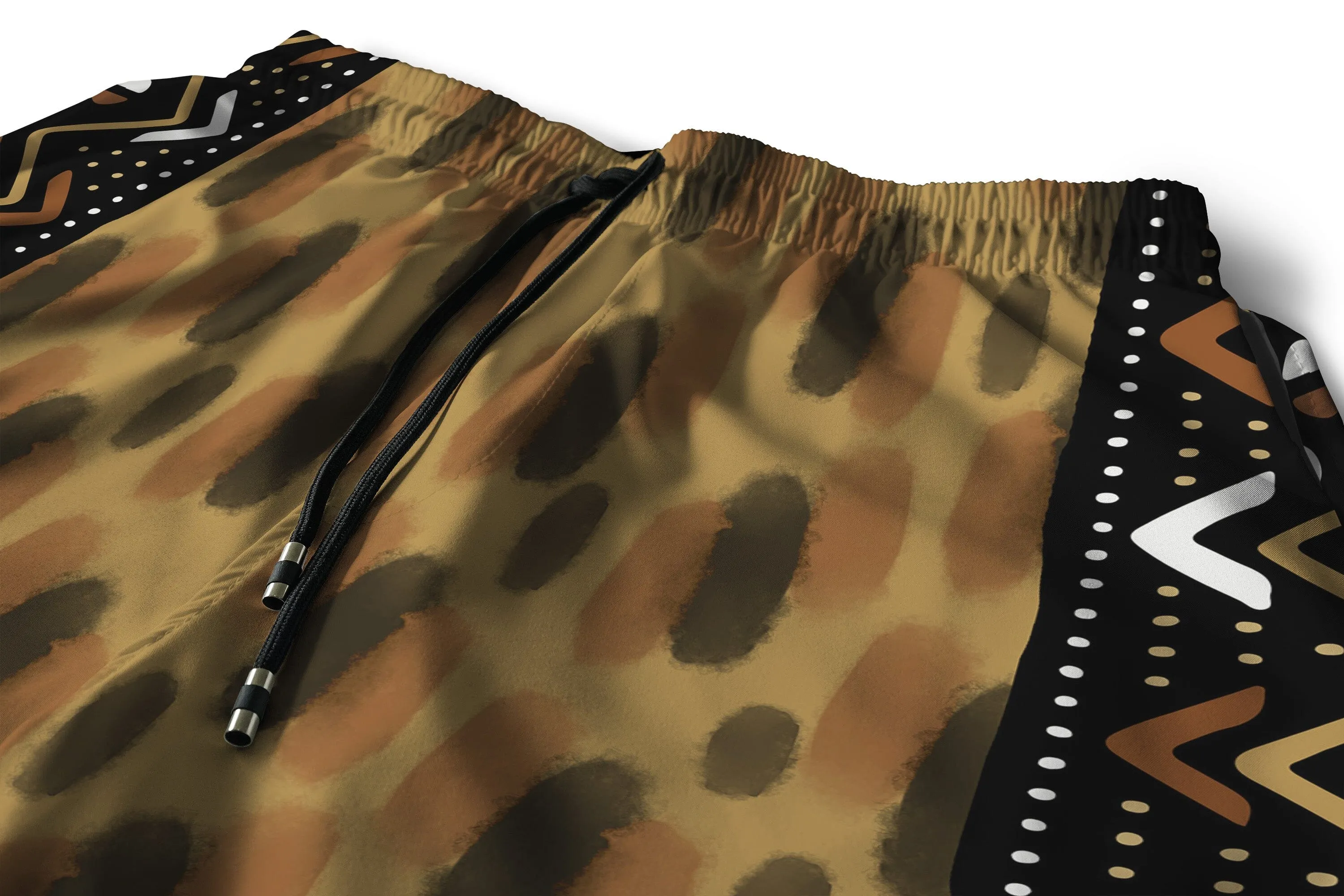 Printed Mud Cloth Shorts