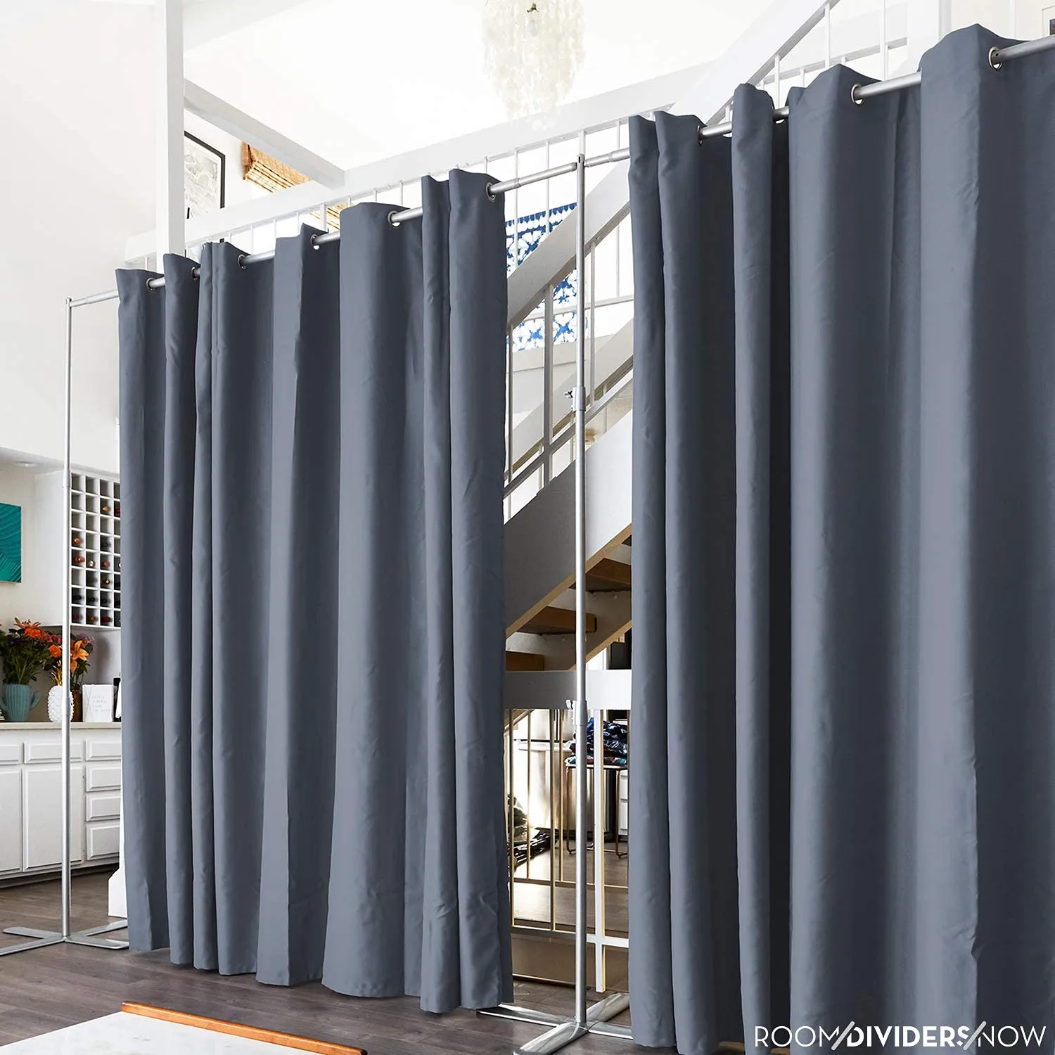 Room/Dividers/Now Premium Room Divider Curtain - Slate Gray